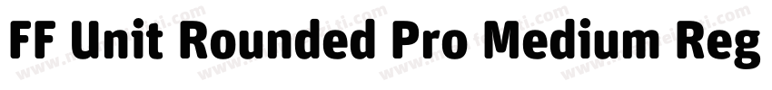 FF Unit Rounded Pro Medium Regular字体转换